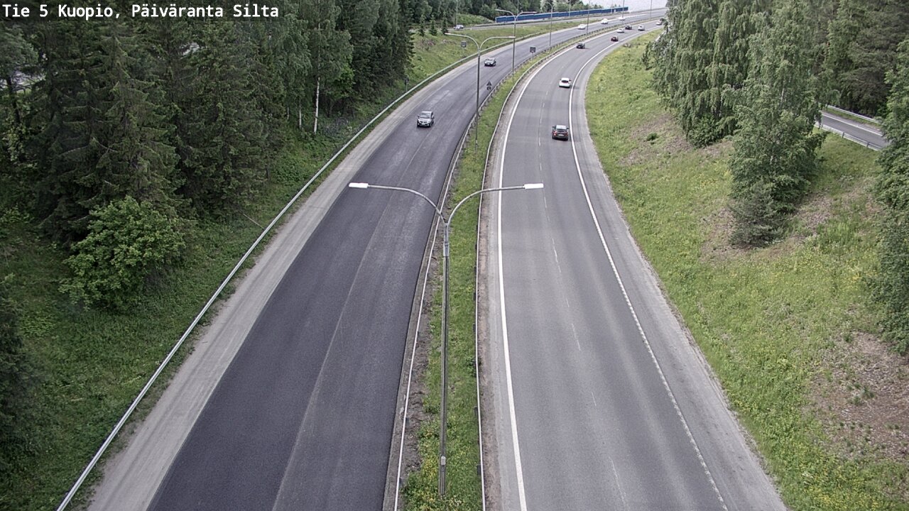 Kelikamerat Kuva Tie 5 Kuopio, Päiväranta silta, Kuopio, Pohjois-Savo