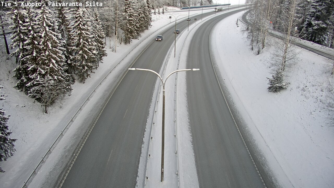 Weather Camera Image Väg 5 Kuopio, Päiväranta silta, Kuopio, Pohjois-Savo