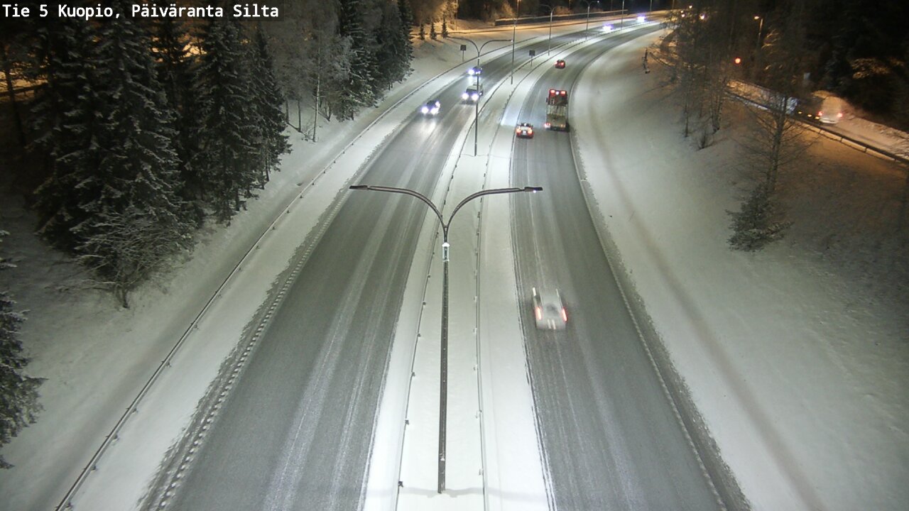 Kelikamerat Kuva Tie 5 Kuopio, Päiväranta silta, Kuopio, Pohjois-Savo