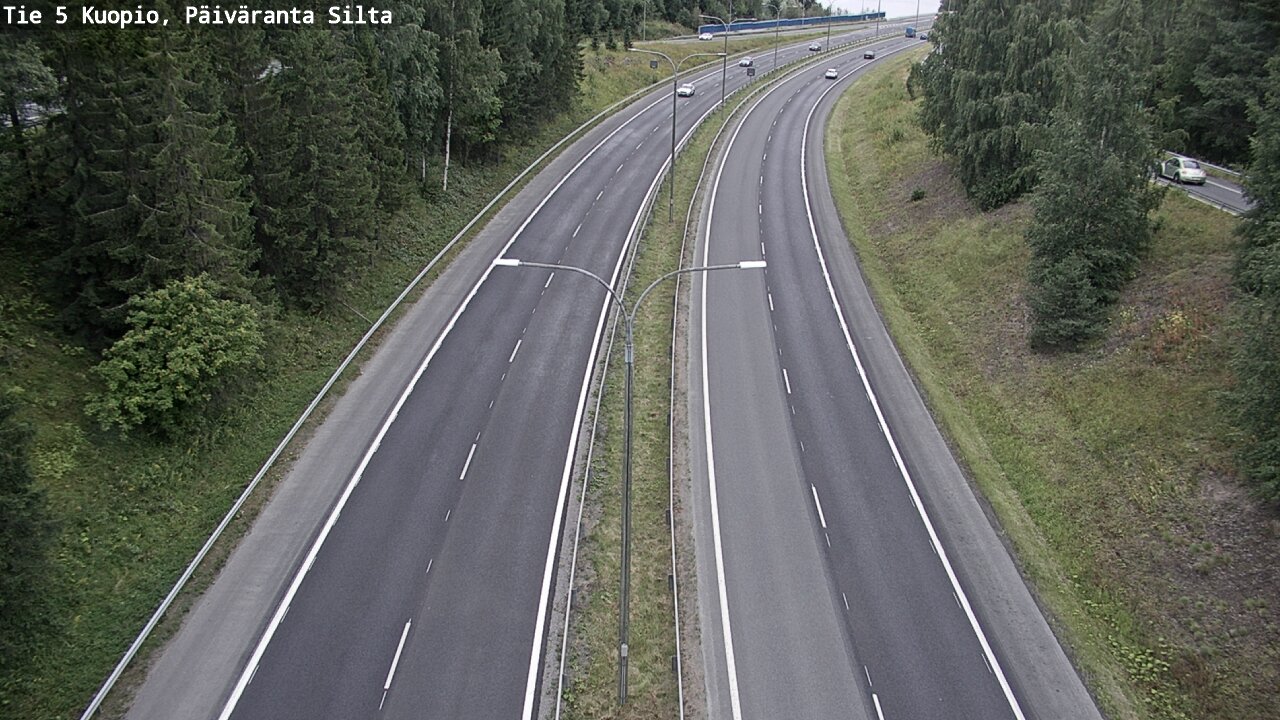 Weather Camera Image Väg 5 Kuopio, Päiväranta silta, Kuopio, Pohjois-Savo