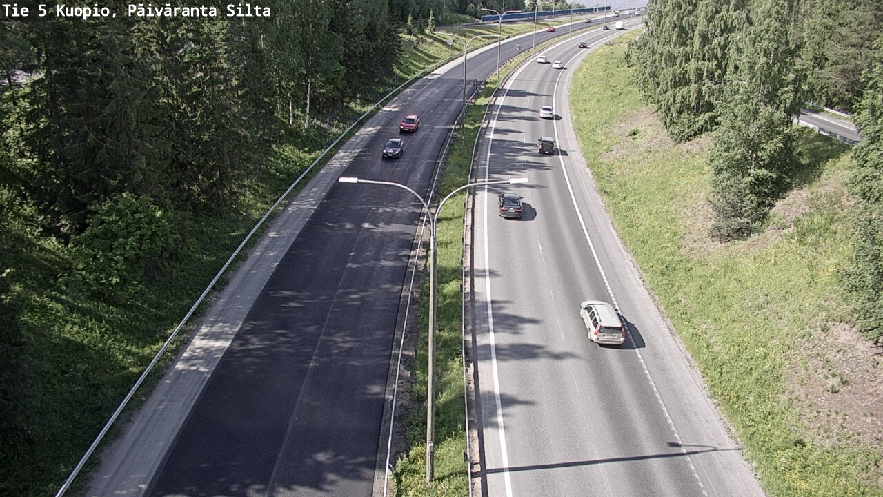 Kelikamerat Kuva Tie 5 Kuopio, Päiväranta silta, Kuopio, Pohjois-Savo