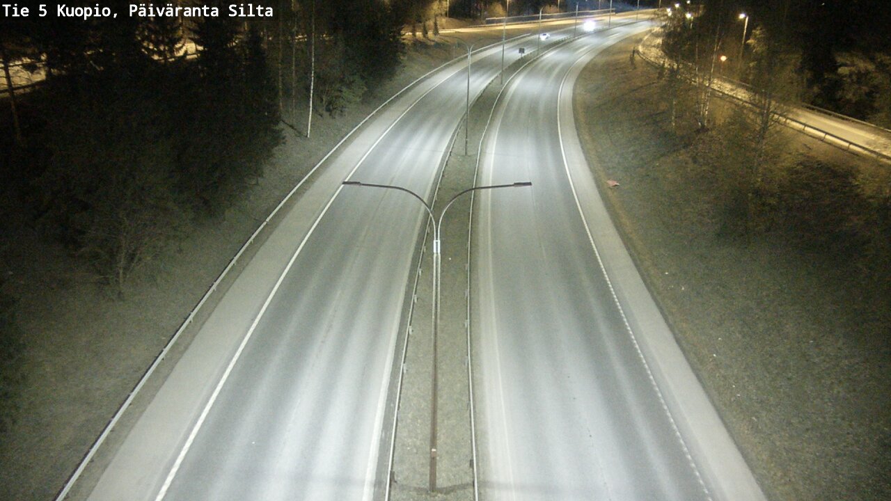 Weather Camera Image Road 5 Kuopio, Päiväranta silta, Kuopio, Pohjois-Savo