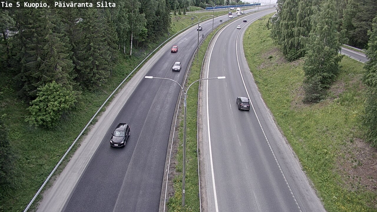 Kelikamerat Kuva Tie 5 Kuopio, Päiväranta silta, Kuopio, Pohjois-Savo