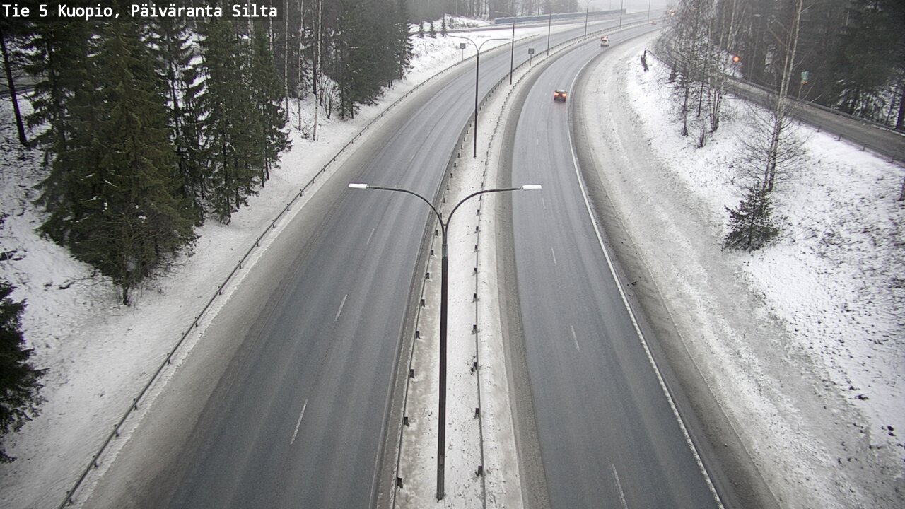 Weather Camera Image Road 5 Kuopio, Päiväranta silta, Kuopio, Pohjois-Savo
