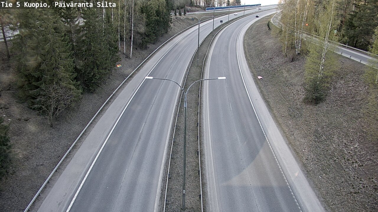 Weather Camera Image Road 5 Kuopio, Päiväranta silta, Kuopio, Pohjois-Savo