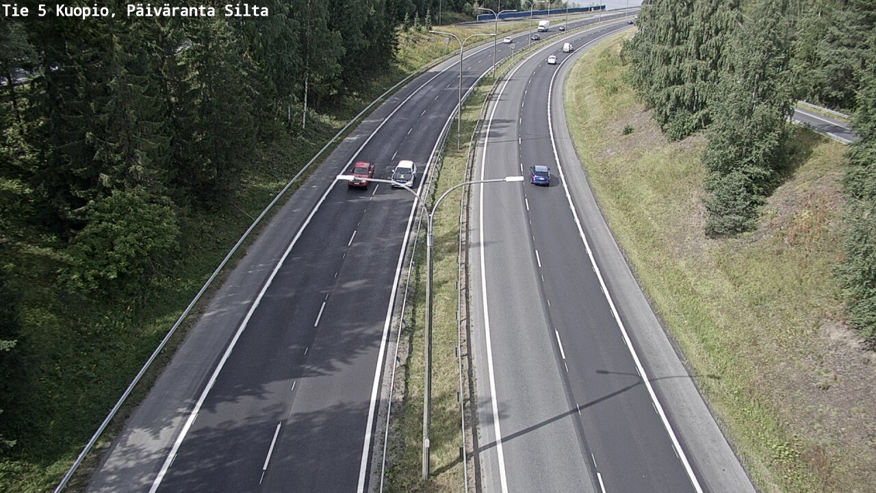 Weather Camera Image Road 5 Kuopio, Päiväranta silta, Kuopio, Pohjois-Savo