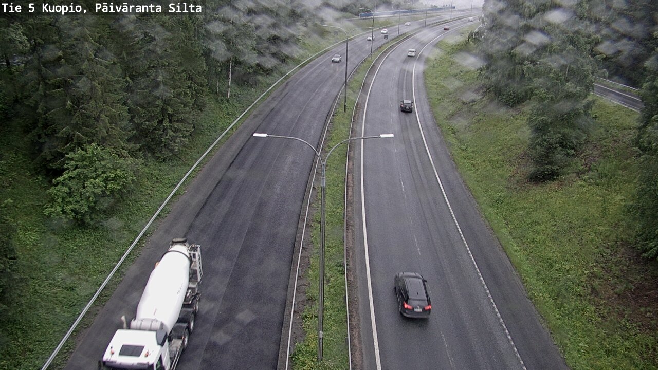 Weather Camera Image Väg 5 Kuopio, Päiväranta silta, Kuopio, Pohjois-Savo
