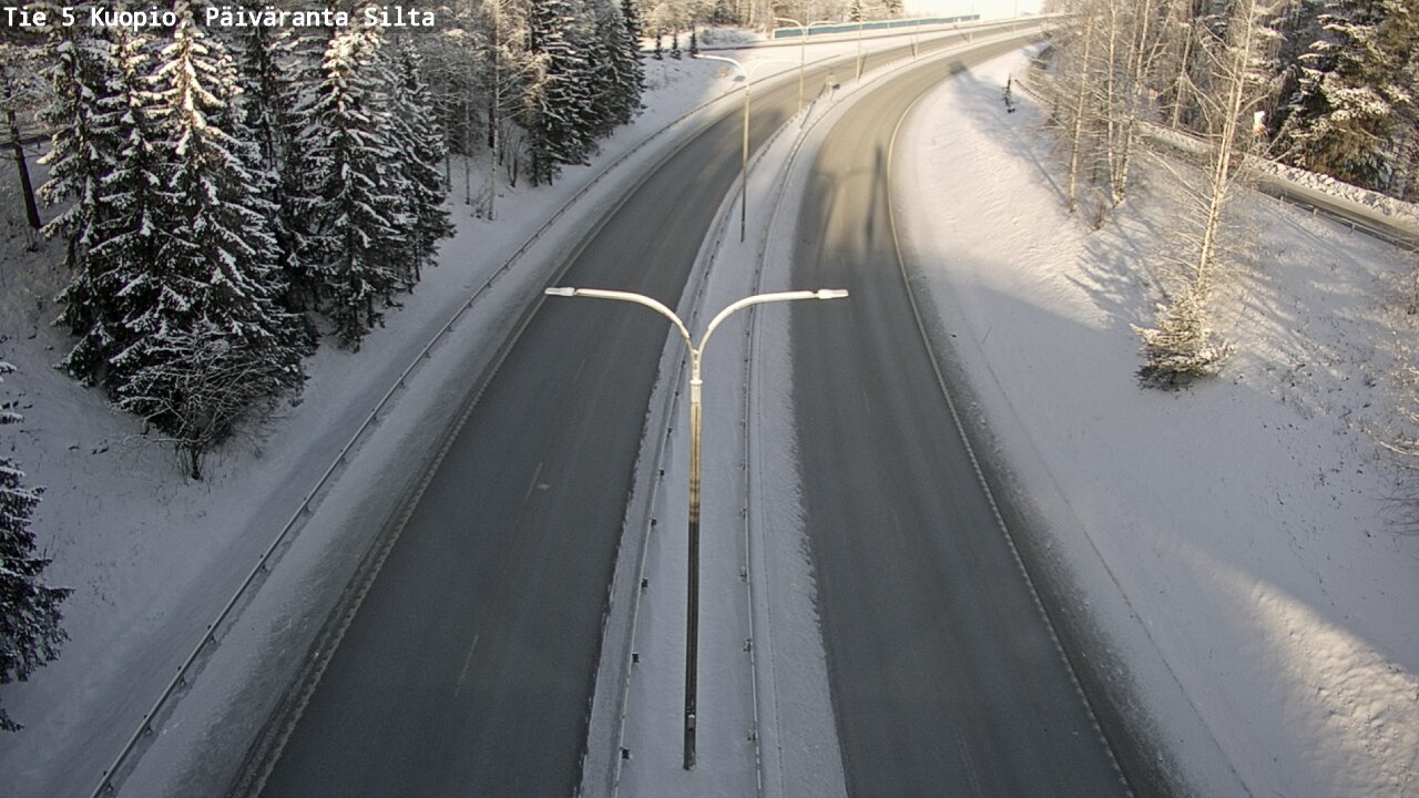 Weather Camera Image Väg 5 Kuopio, Päiväranta silta, Kuopio, Pohjois-Savo