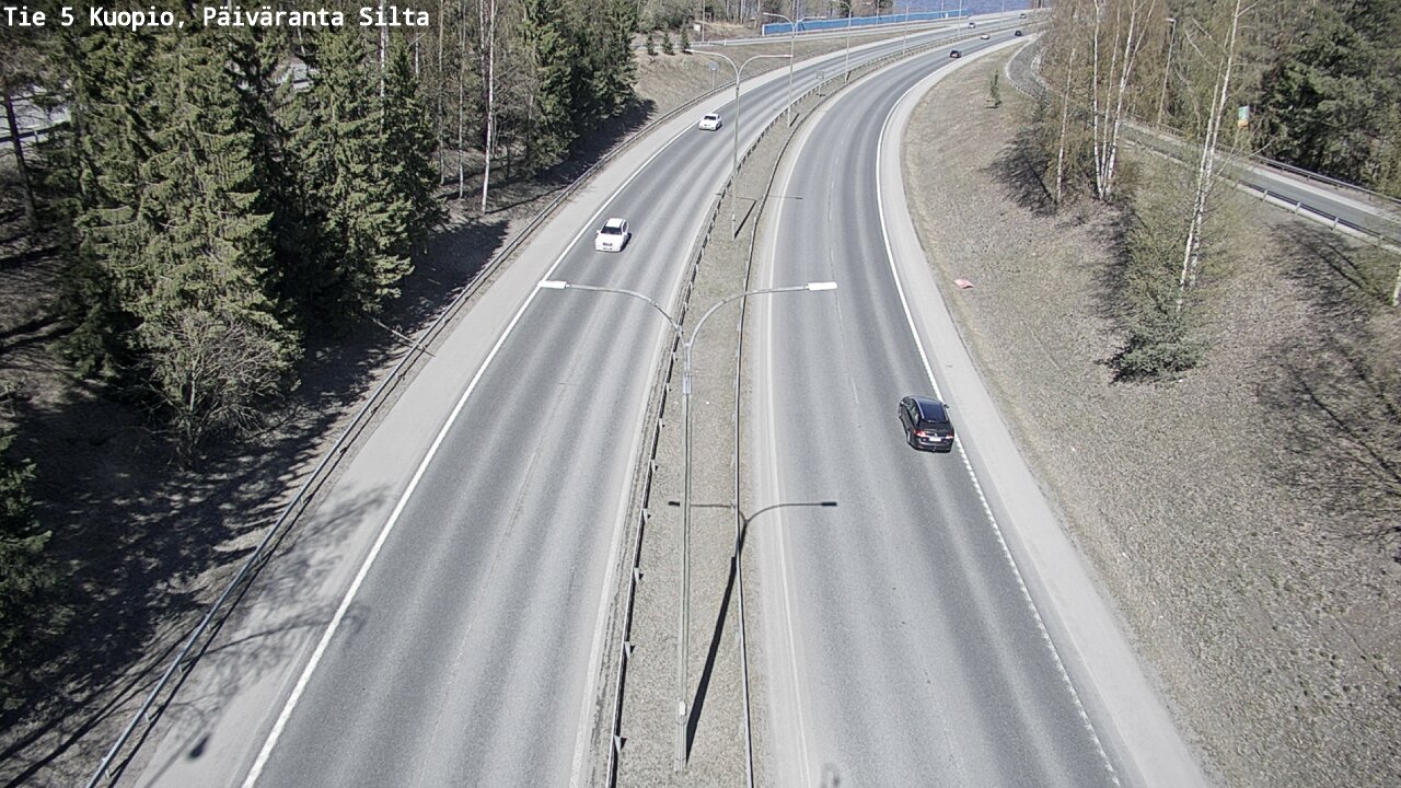 Weather Camera Image Road 5 Kuopio, Päiväranta silta, Kuopio, Pohjois-Savo