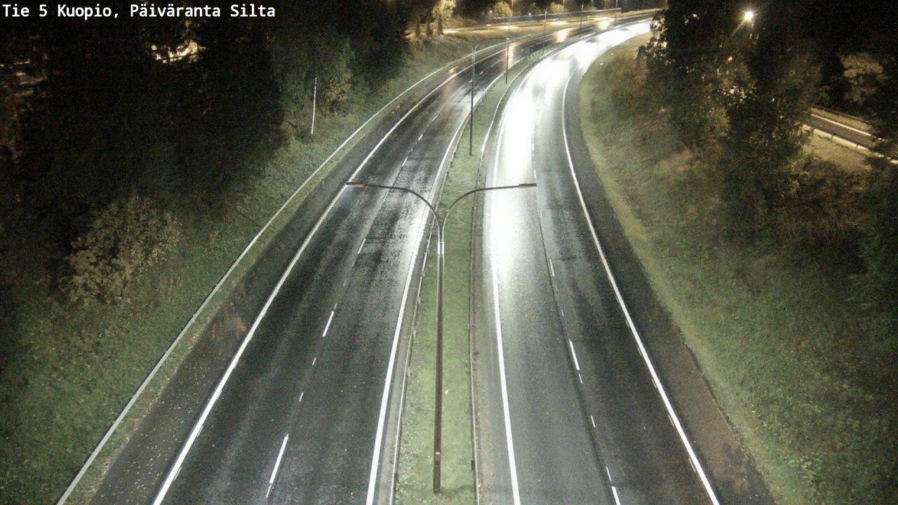 Weather Camera Image Road 5 Kuopio, Päiväranta silta, Kuopio, Pohjois-Savo