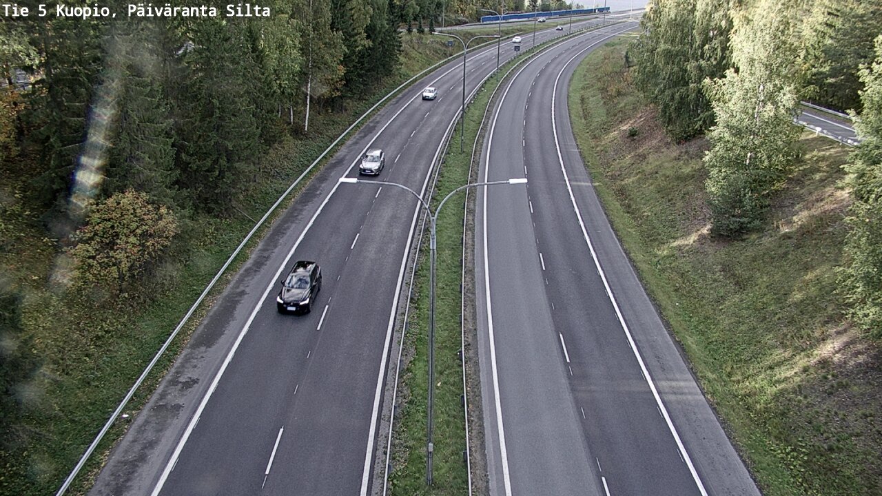 Weather Camera Image Väg 5 Kuopio, Päiväranta silta, Kuopio, Pohjois-Savo