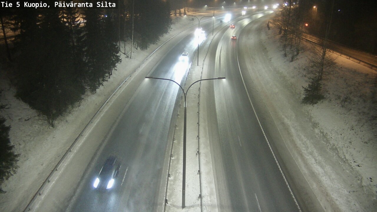 Weather Camera Image Road 5 Kuopio, Päiväranta silta, Kuopio, Pohjois-Savo