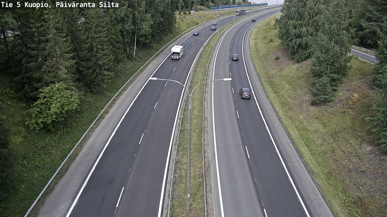 Weather Camera Image Road 5 Kuopio, Päiväranta silta, Kuopio, Pohjois-Savo