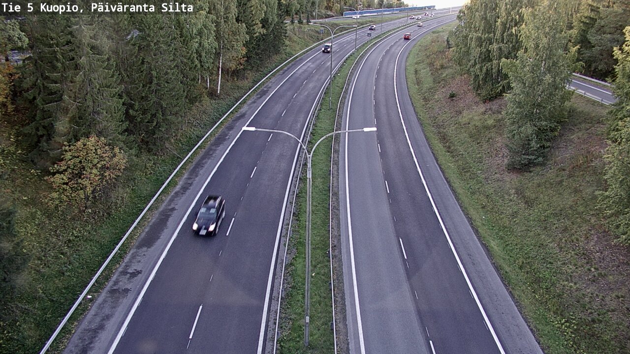 Weather Camera Image Väg 5 Kuopio, Päiväranta silta, Kuopio, Pohjois-Savo