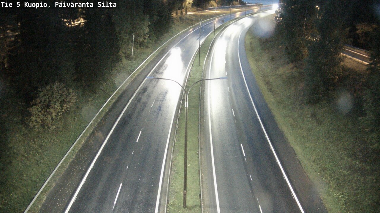 Weather Camera Image Road 5 Kuopio, Päiväranta silta, Kuopio, Pohjois-Savo