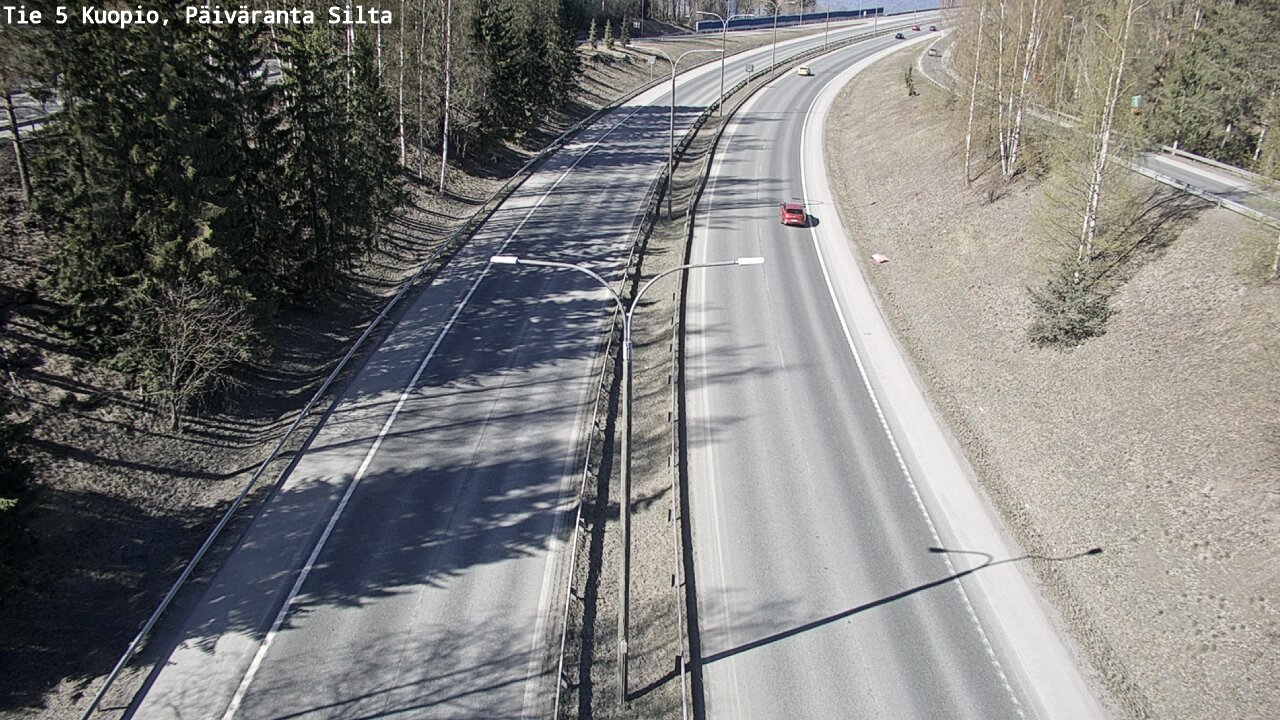 Weather Camera Image Road 5 Kuopio, Päiväranta silta, Kuopio, Pohjois-Savo