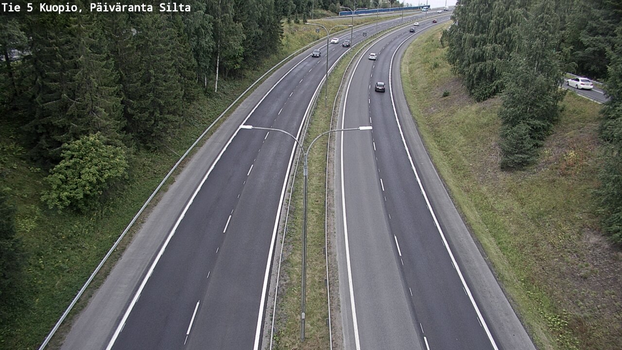 Weather Camera Image Road 5 Kuopio, Päiväranta silta, Kuopio, Pohjois-Savo