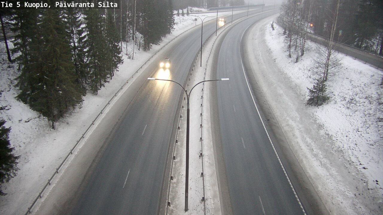 Weather Camera Image Road 5 Kuopio, Päiväranta silta, Kuopio, Pohjois-Savo
