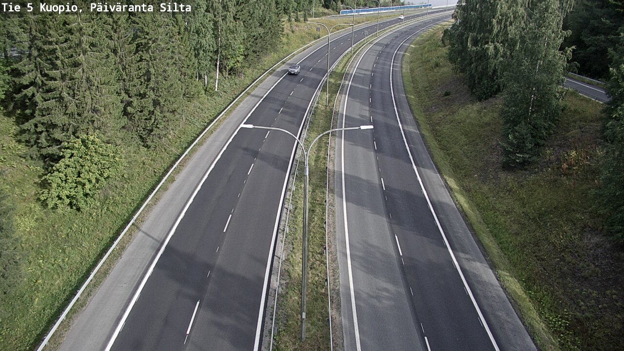 Weather Camera Image Road 5 Kuopio, Päiväranta silta, Kuopio, Pohjois-Savo