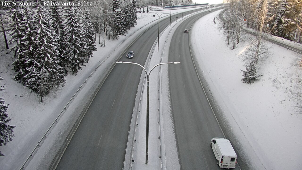 Weather Camera Image Väg 5 Kuopio, Päiväranta silta, Kuopio, Pohjois-Savo