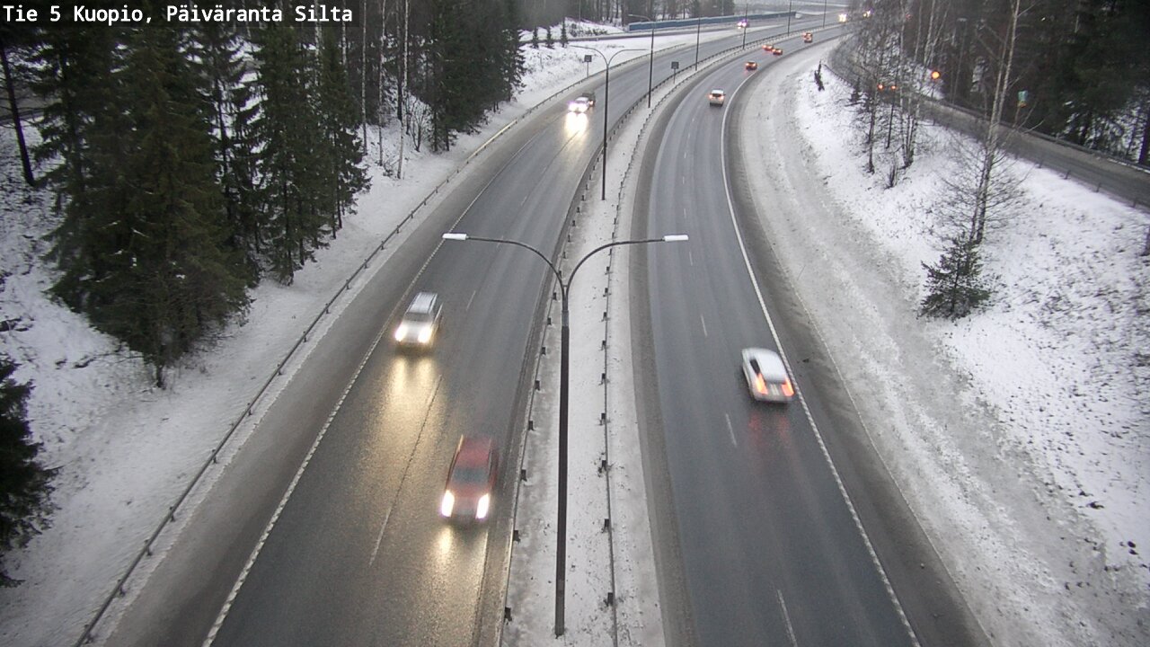 Weather Camera Image Road 5 Kuopio, Päiväranta silta, Kuopio, Pohjois-Savo