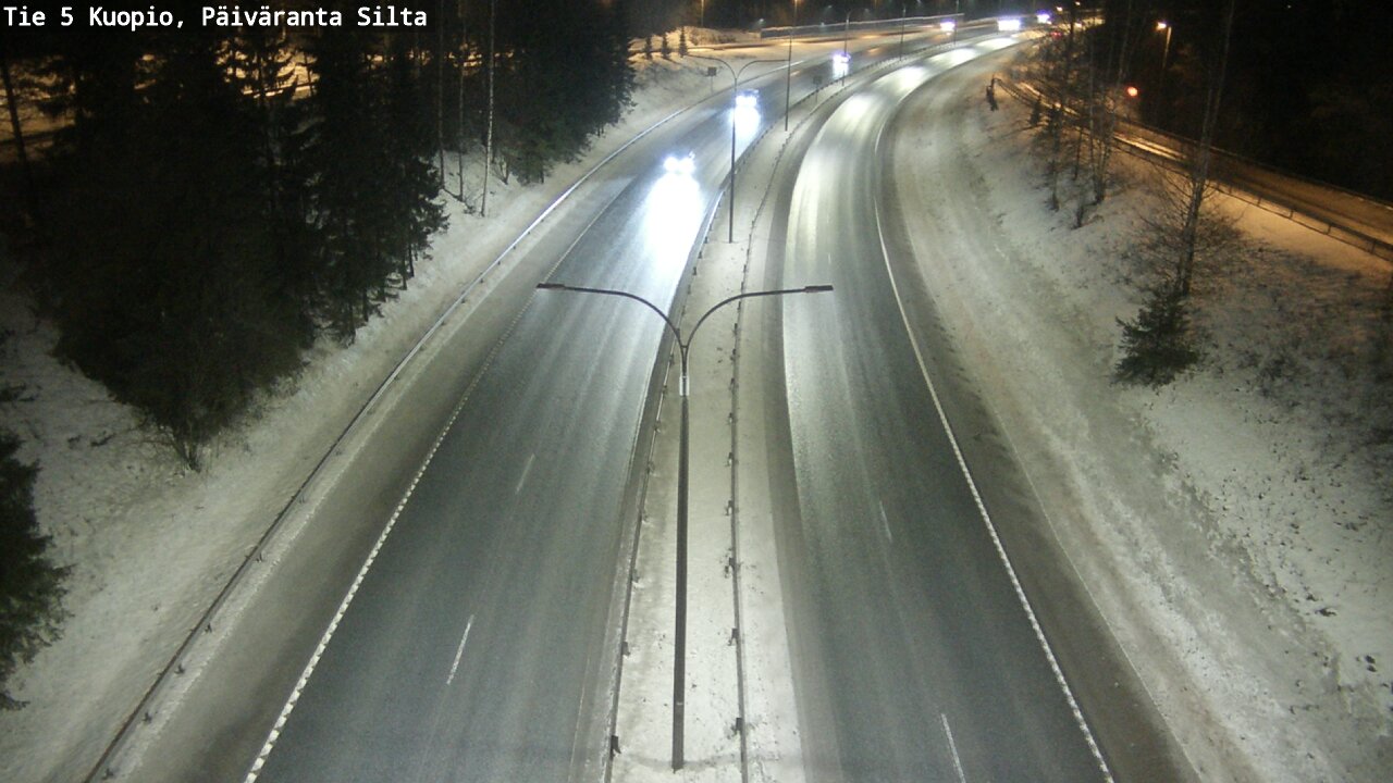 Weather Camera Image Road 5 Kuopio, Päiväranta silta, Kuopio, Pohjois-Savo