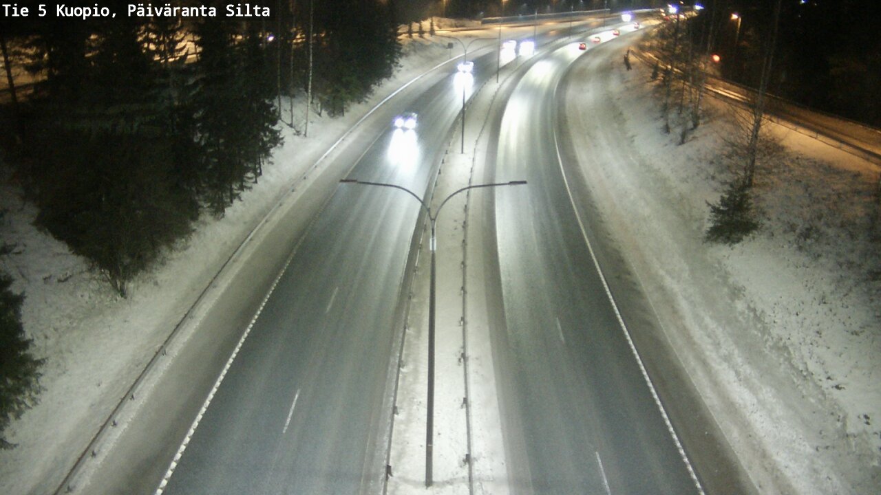 Weather Camera Image Road 5 Kuopio, Päiväranta silta, Kuopio, Pohjois-Savo