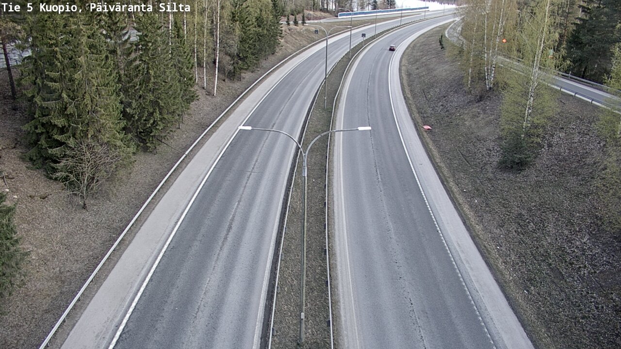 Weather Camera Image Väg 5 Kuopio, Päiväranta silta, Kuopio, Pohjois-Savo