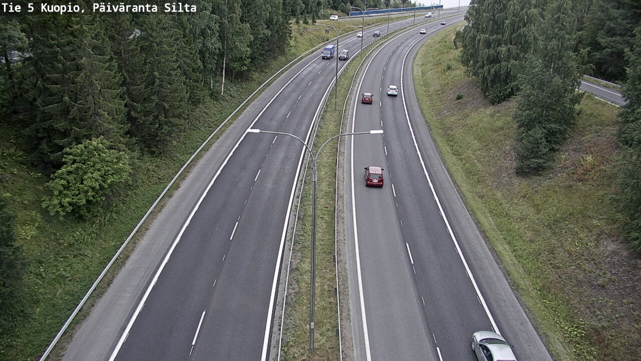 Weather Camera Image Road 5 Kuopio, Päiväranta silta, Kuopio, Pohjois-Savo