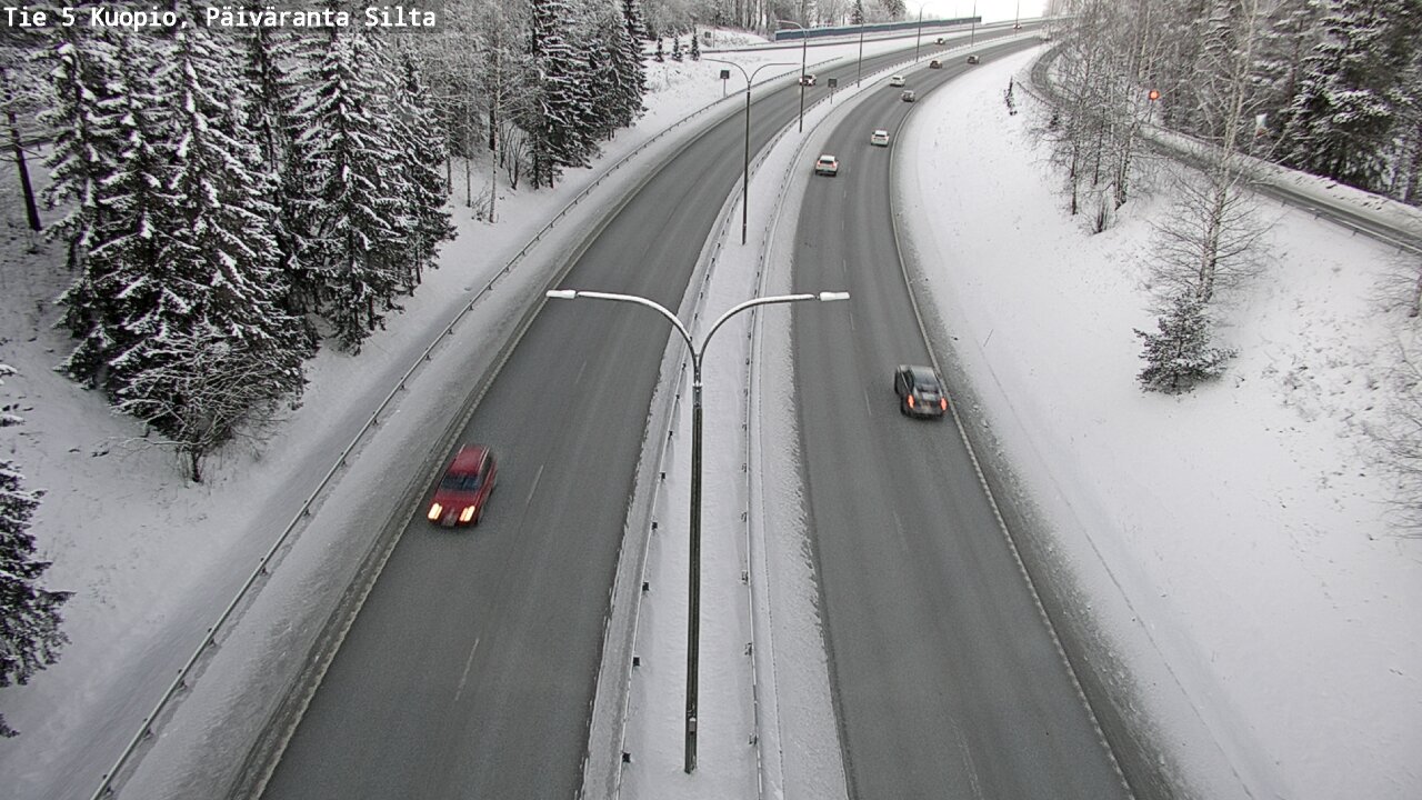 Weather Camera Image Väg 5 Kuopio, Päiväranta silta, Kuopio, Pohjois-Savo