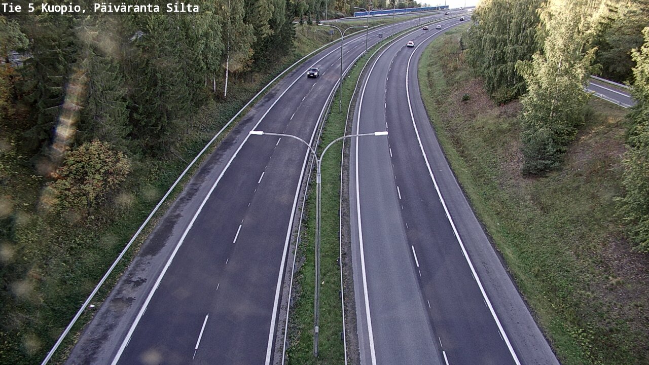 Weather Camera Image Väg 5 Kuopio, Päiväranta silta, Kuopio, Pohjois-Savo
