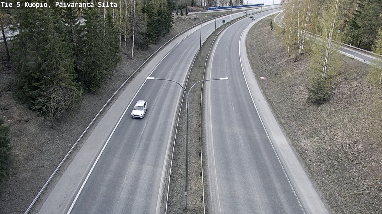 Weather Camera Image Road 5 Kuopio, Päiväranta silta, Kuopio, Pohjois-Savo