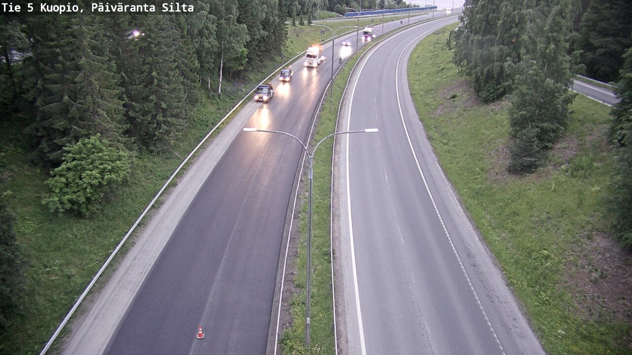 Kelikamerat Kuva Tie 5 Kuopio, Päiväranta silta, Kuopio, Pohjois-Savo