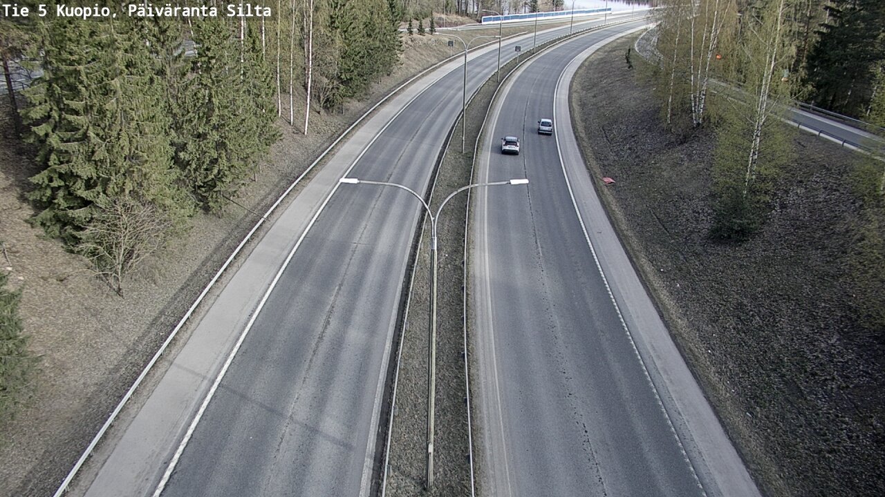 Kelikamerat Kuva Tie 5 Kuopio, Päiväranta silta, Kuopio, Pohjois-Savo