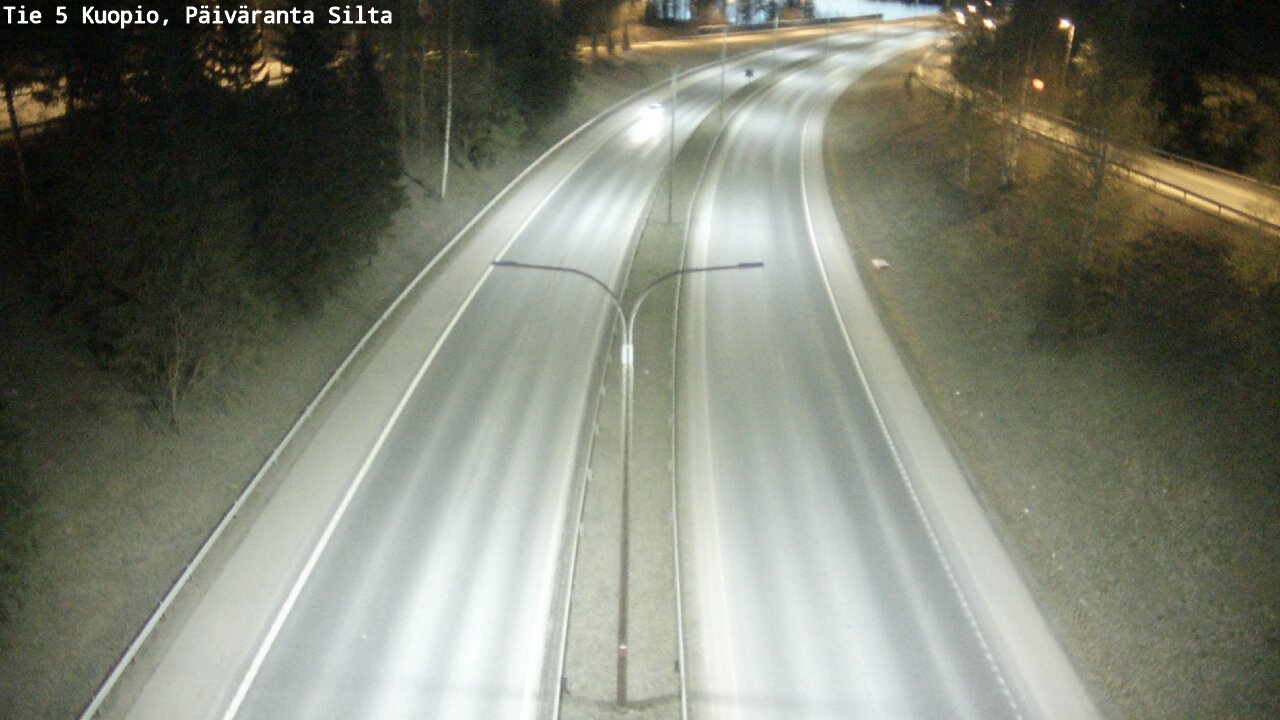 Weather Camera Image Road 5 Kuopio, Päiväranta silta, Kuopio, Pohjois-Savo