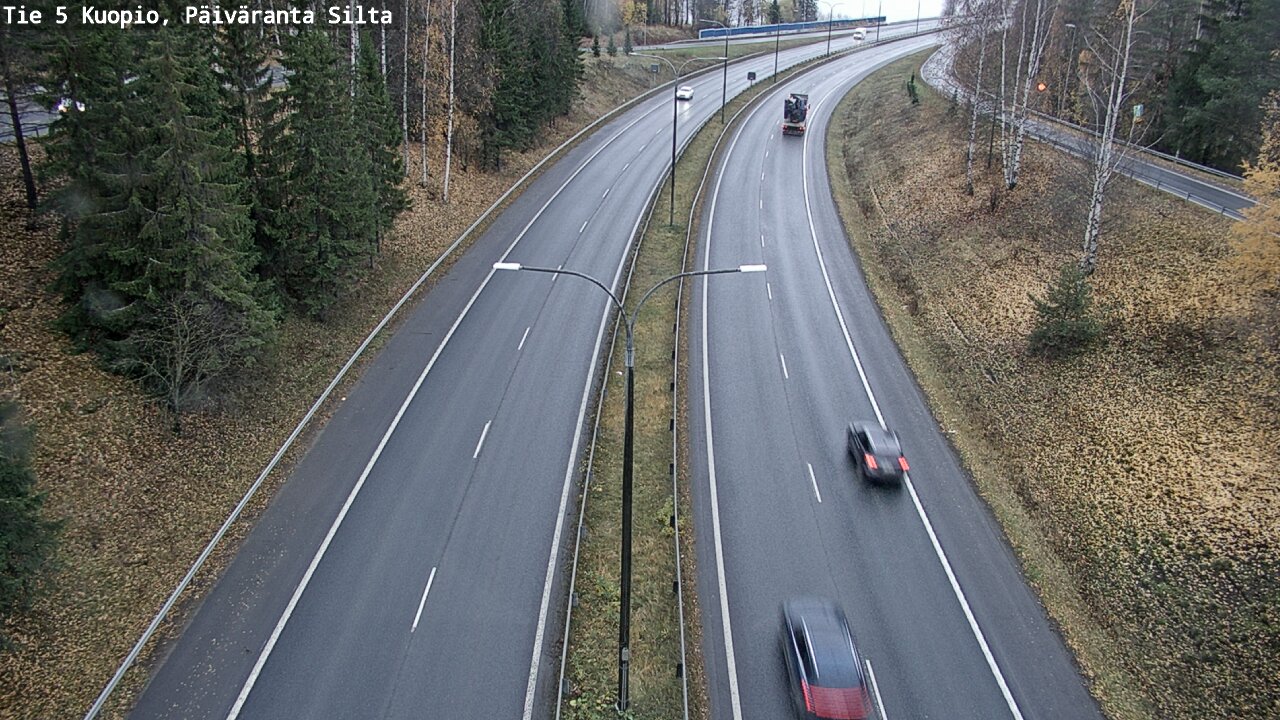Weather Camera Image Väg 5 Kuopio, Päiväranta silta, Kuopio, Pohjois-Savo