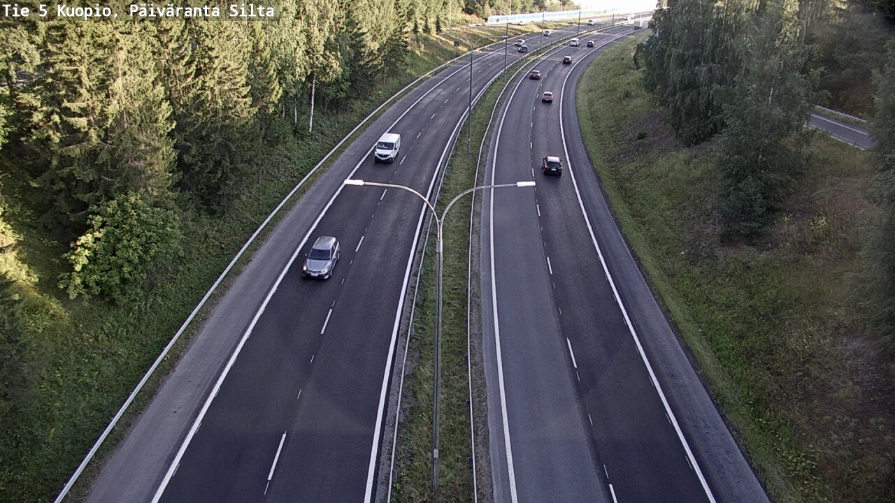 Weather Camera Image Road 5 Kuopio, Päiväranta silta, Kuopio, Pohjois-Savo