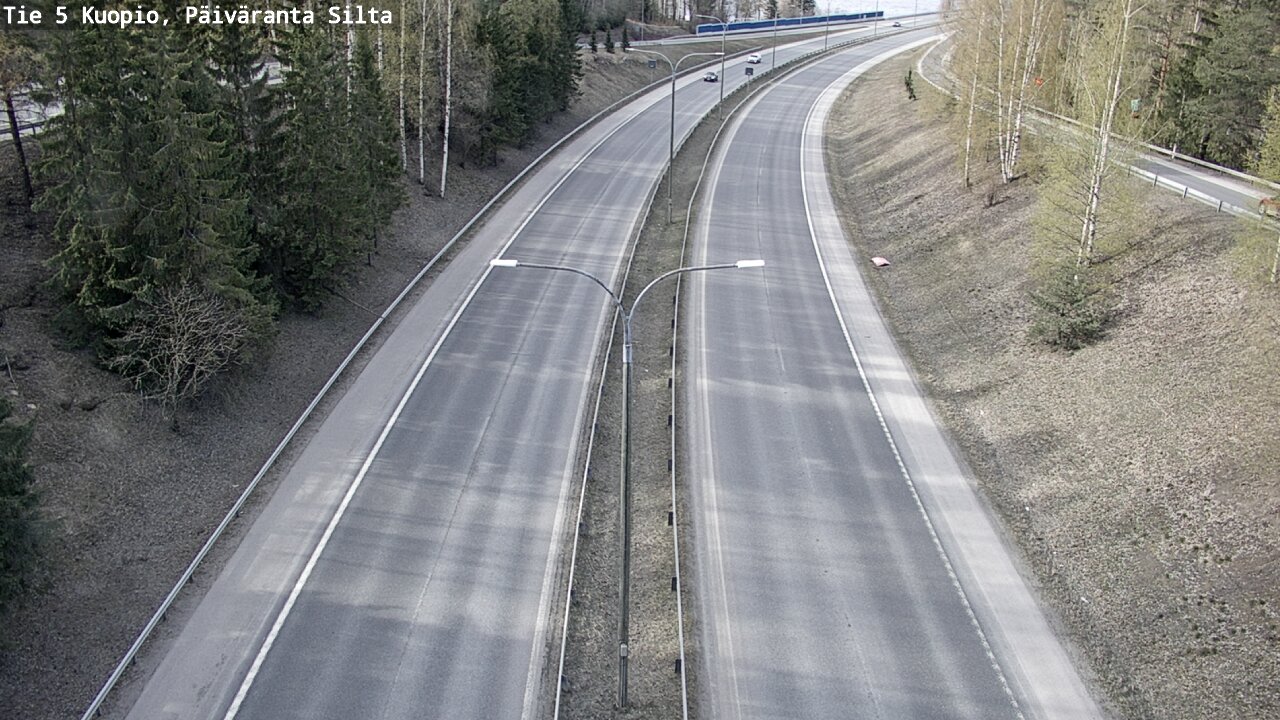 Weather Camera Image Road 5 Kuopio, Päiväranta silta, Kuopio, Pohjois-Savo