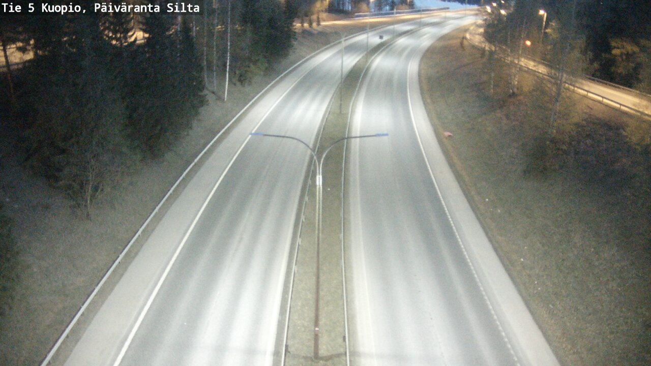 Weather Camera Image Road 5 Kuopio, Päiväranta silta, Kuopio, Pohjois-Savo