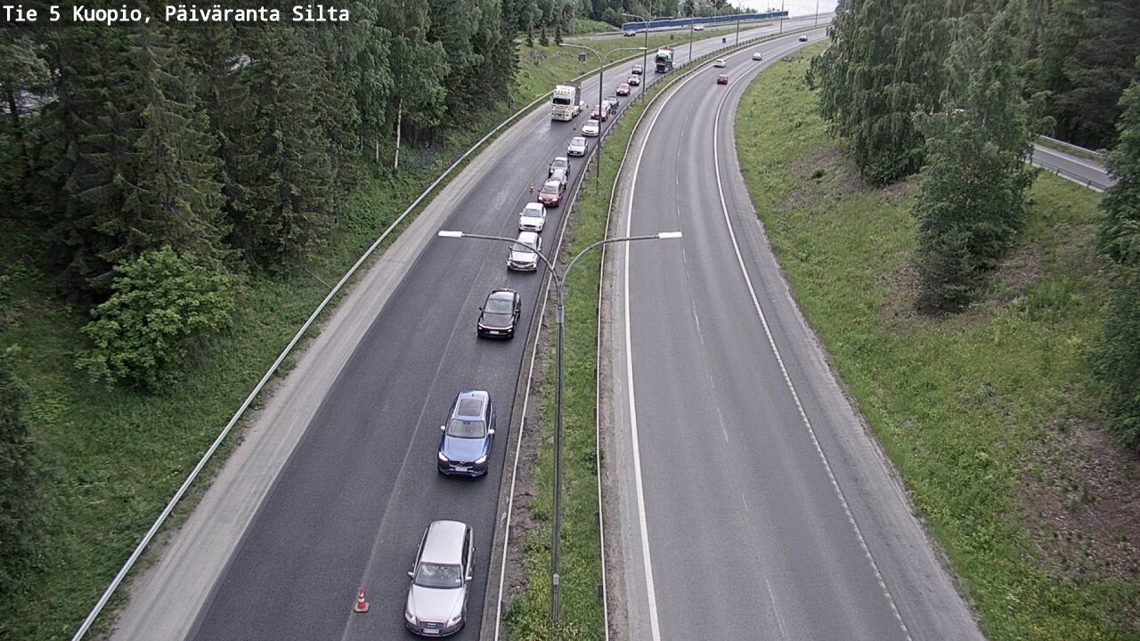 Kelikamerat Kuva Tie 5 Kuopio, Päiväranta silta, Kuopio, Pohjois-Savo