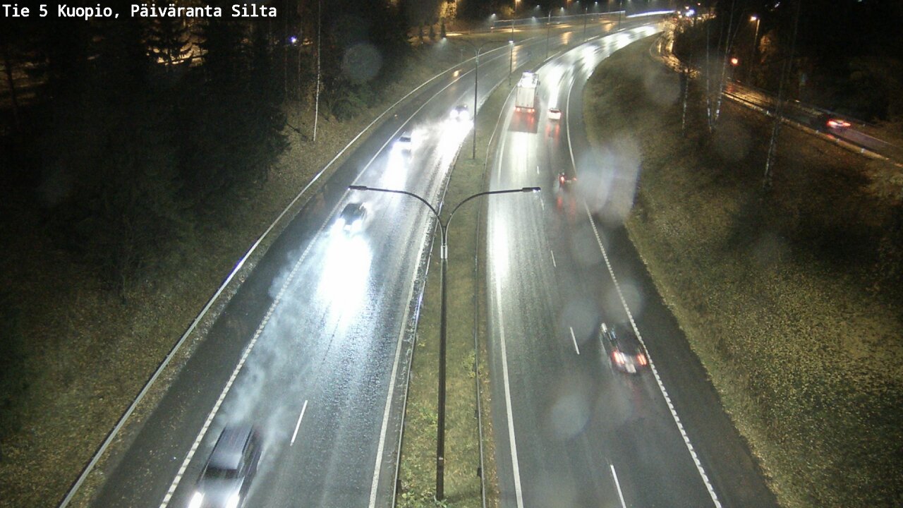 Weather Camera Image Väg 5 Kuopio, Päiväranta silta, Kuopio, Pohjois-Savo