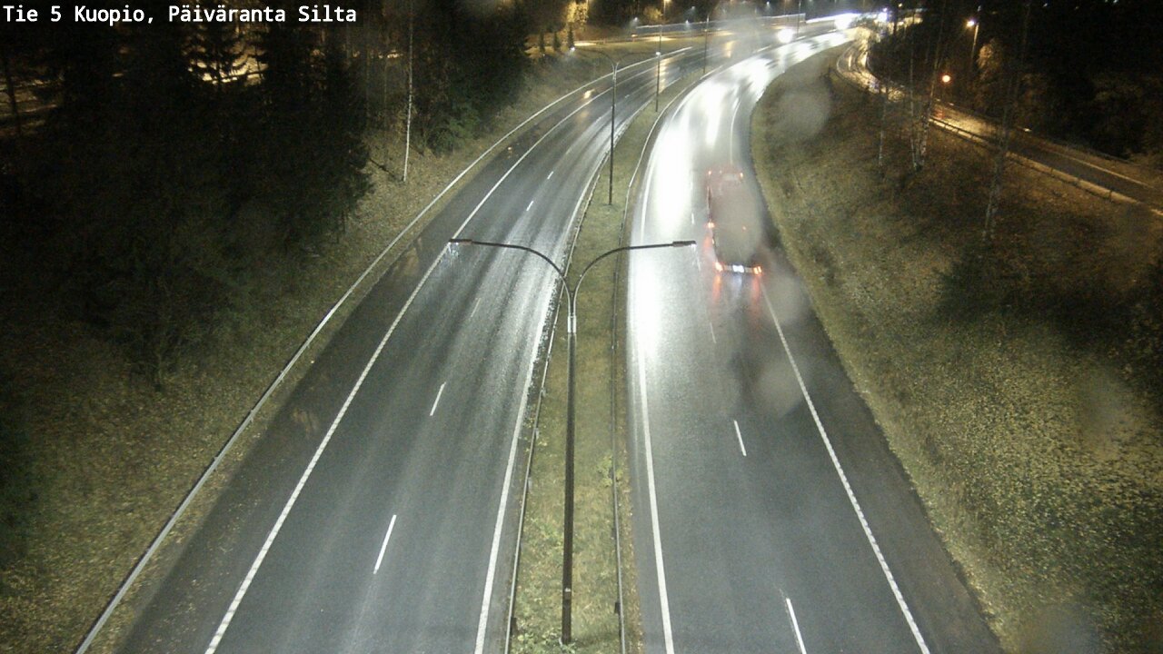 Weather Camera Image Väg 5 Kuopio, Päiväranta silta, Kuopio, Pohjois-Savo