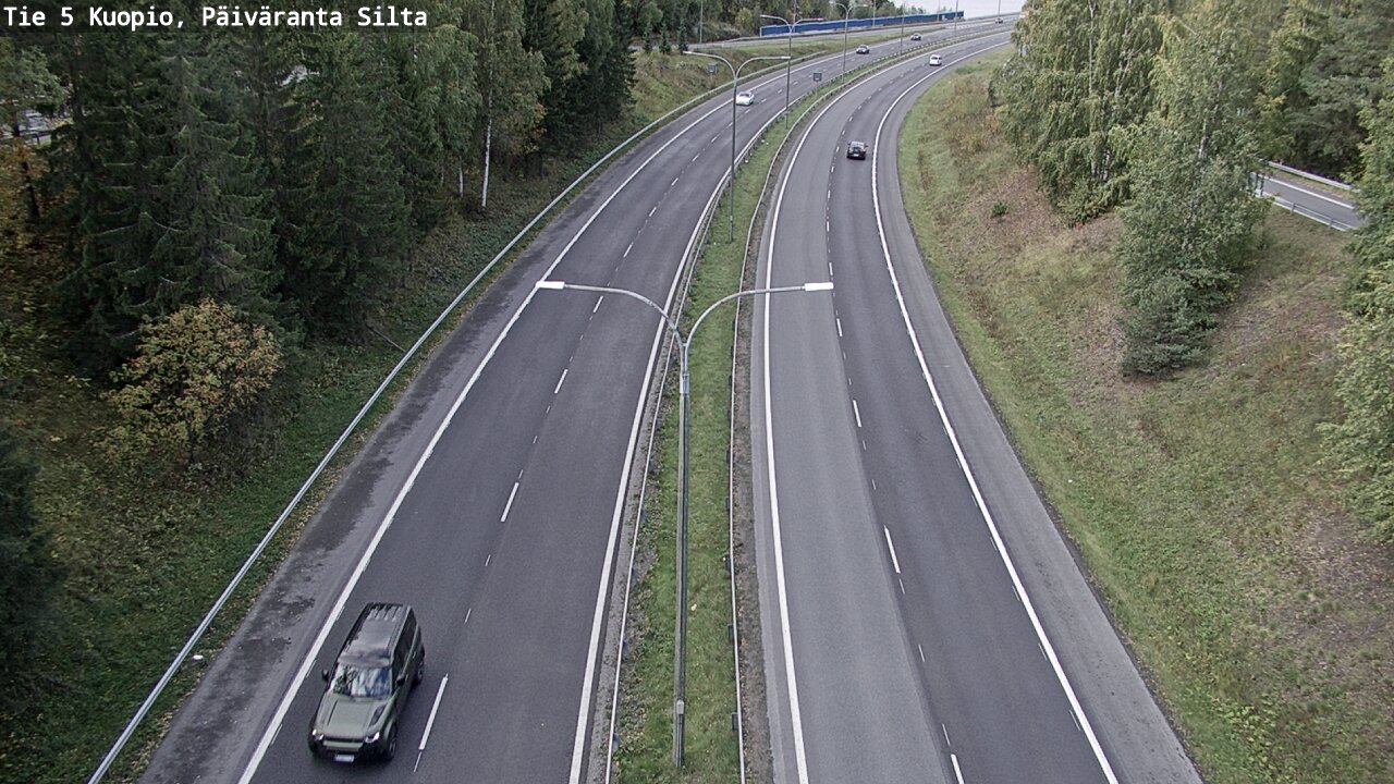 Weather Camera Image Väg 5 Kuopio, Päiväranta silta, Kuopio, Pohjois-Savo