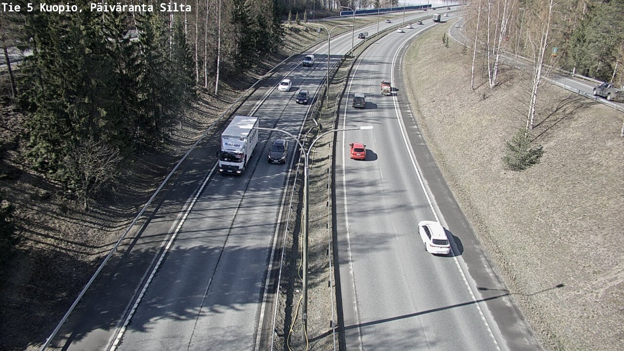 Weather Camera Image Road 5 Kuopio, Päiväranta silta, Kuopio, Pohjois-Savo