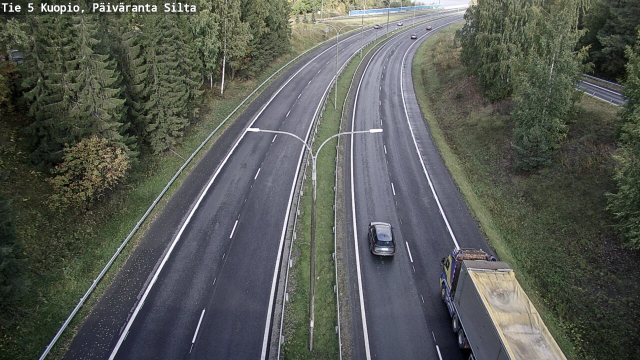 Kelikamerat Kuva Tie 5 Kuopio, Päiväranta silta, Kuopio, Pohjois-Savo