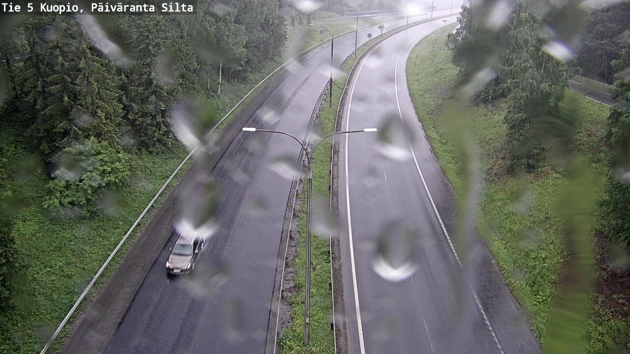 Weather Camera Image Väg 5 Kuopio, Päiväranta silta, Kuopio, Pohjois-Savo
