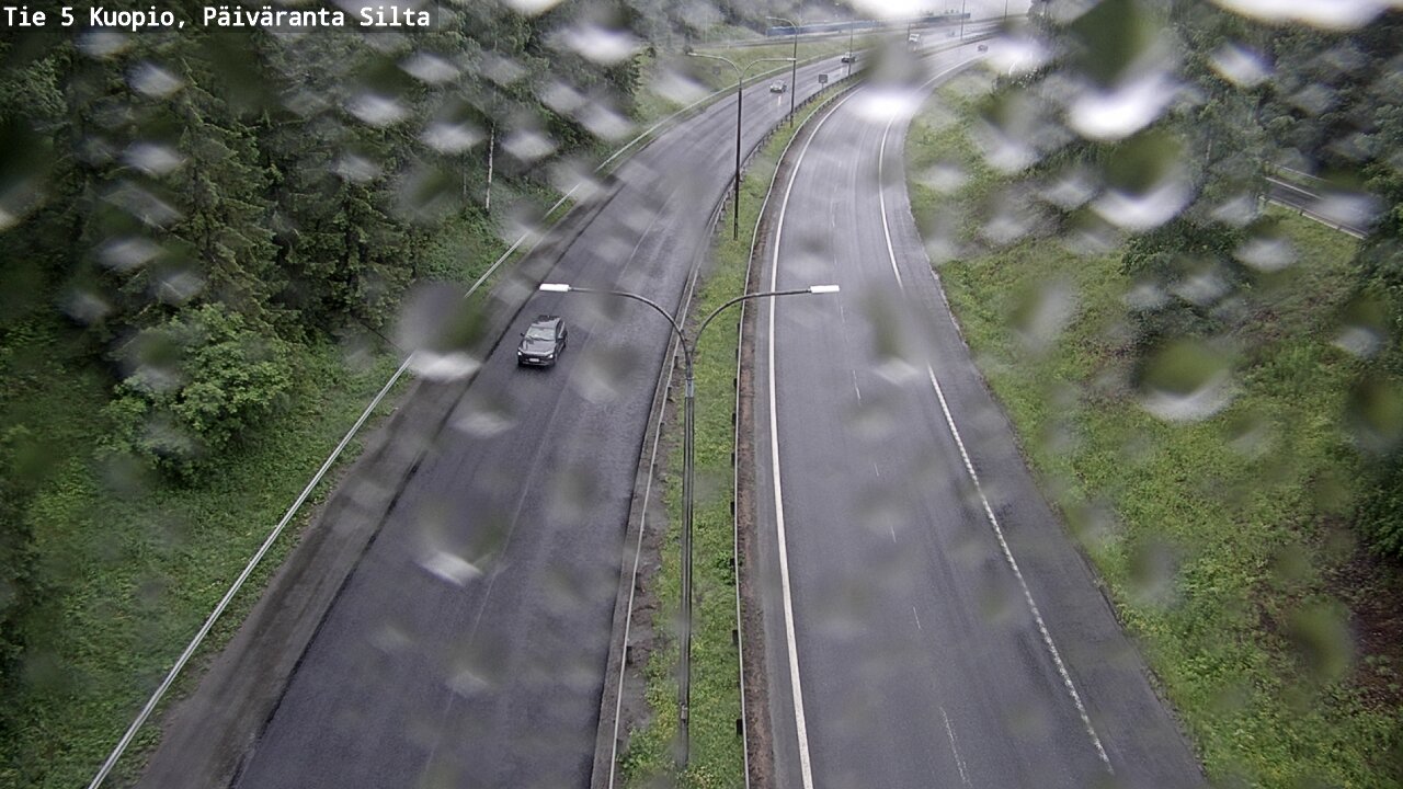 Weather Camera Image Väg 5 Kuopio, Päiväranta silta, Kuopio, Pohjois-Savo