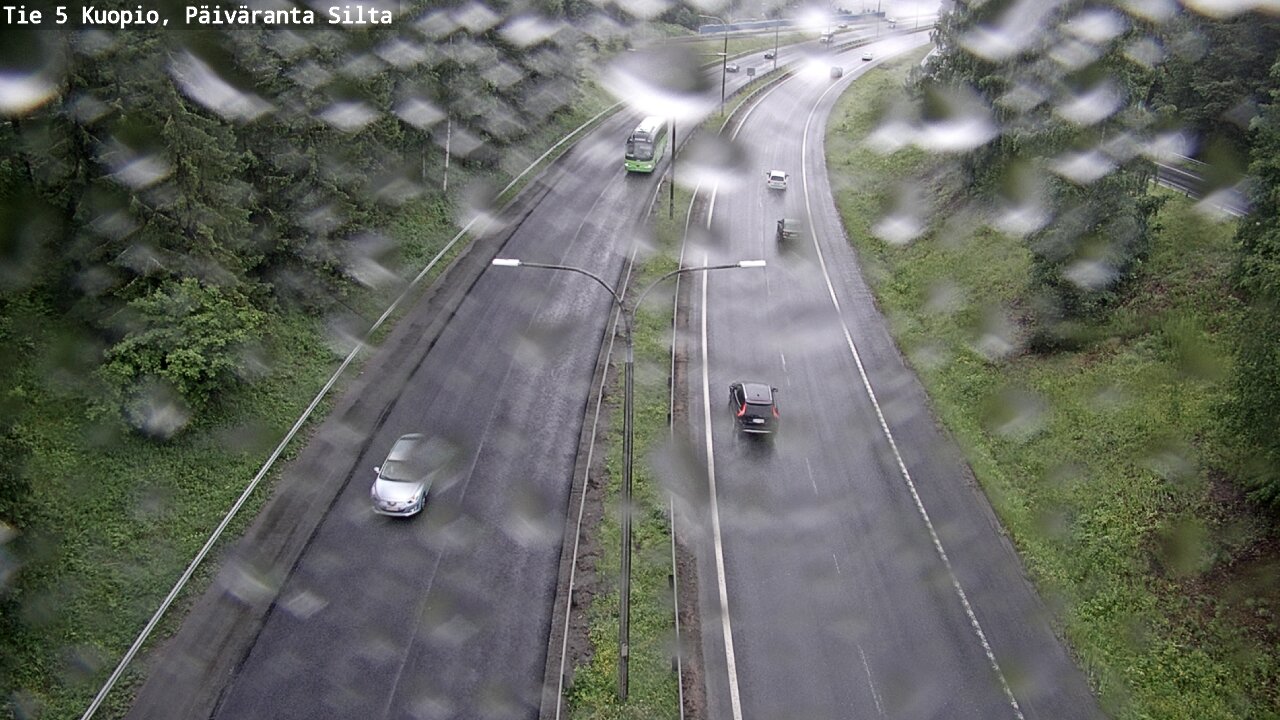 Weather Camera Image Väg 5 Kuopio, Päiväranta silta, Kuopio, Pohjois-Savo