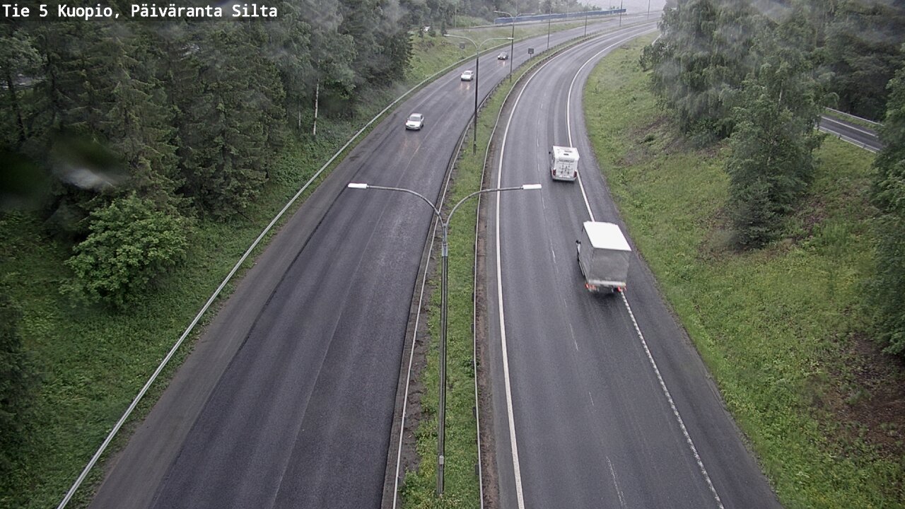 Weather Camera Image Väg 5 Kuopio, Päiväranta silta, Kuopio, Pohjois-Savo