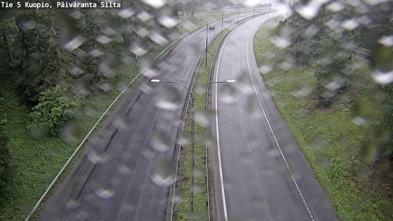 Weather Camera Image Väg 5 Kuopio, Päiväranta silta, Kuopio, Pohjois-Savo